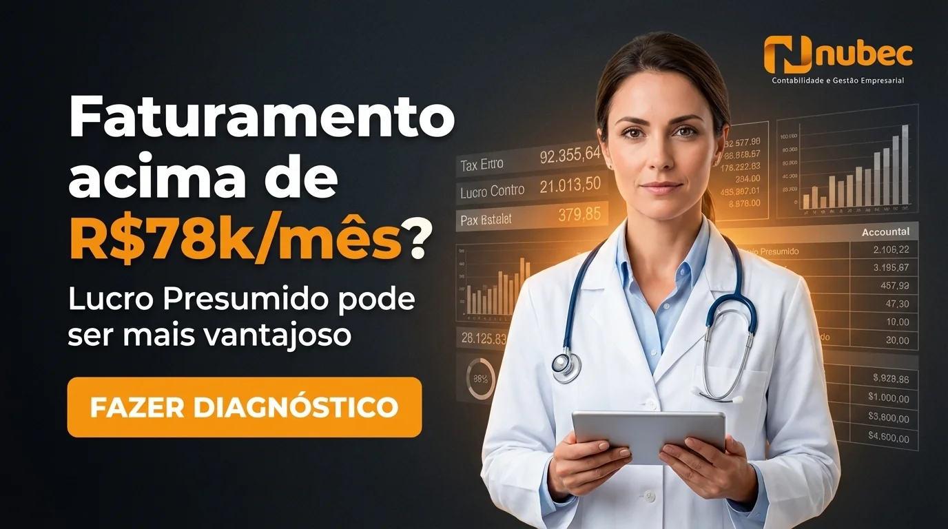Nubec Contabilidade — Migre para Lucro Presumido e Economize — Diagnóstico Tributário Gratuito