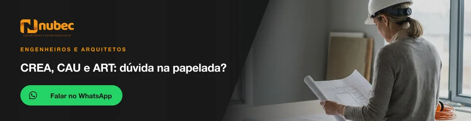 Dúvida sobre CREA, CAU e ART? Fale com a Nubec no WhatsApp